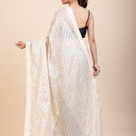 Black and White Designer Saree - Anvi Couture