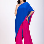 Blue and Pink One Shoulder Cord Set full