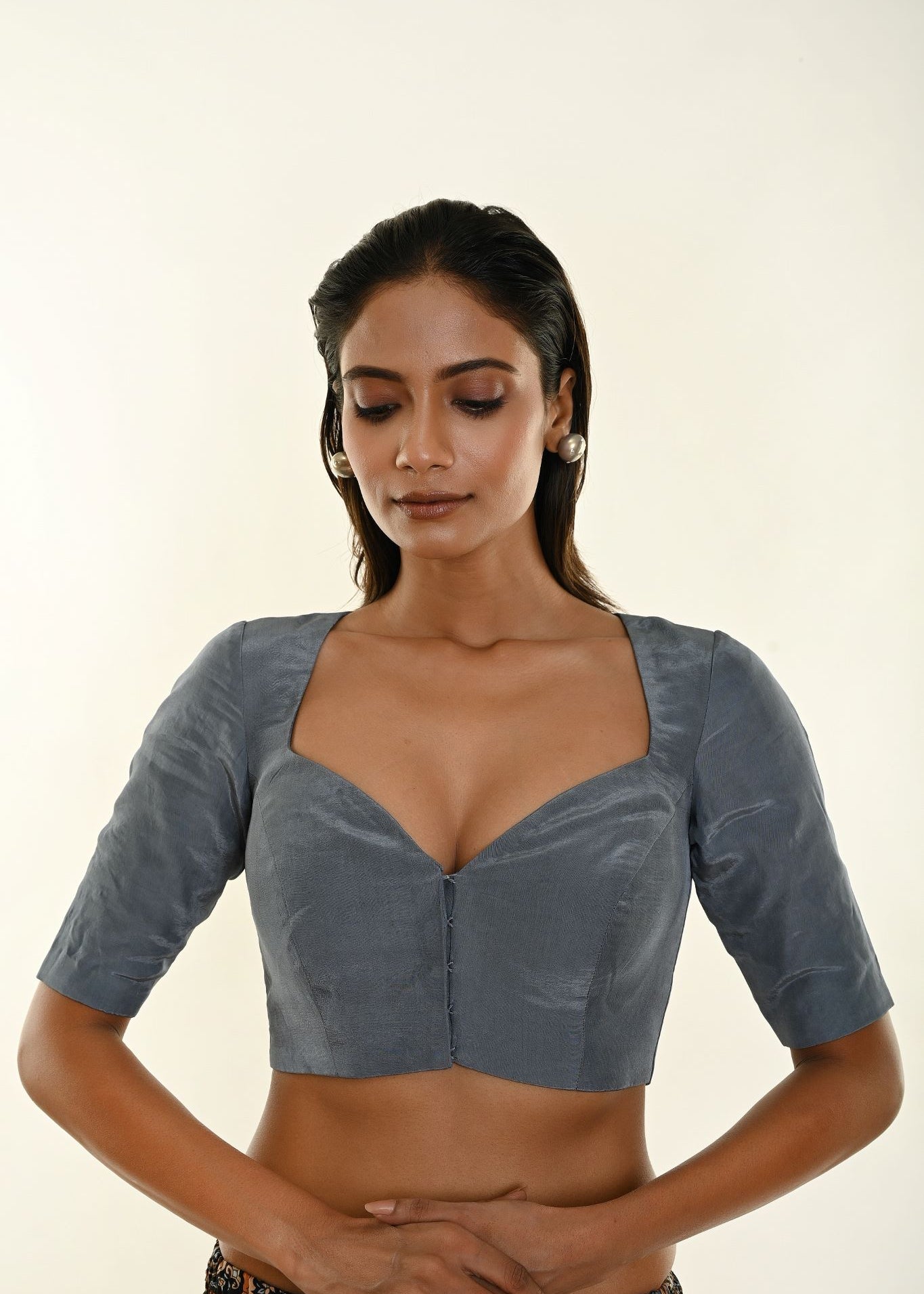 Grey Colour Blouse