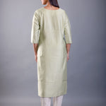Sea Green Kurti With Embroidered Work - Anvi Couture