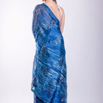 Blue Jimmy Choo Party Wear Saree - Anvi Couture