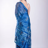 Blue Jimmy Choo Party Wear Saree - Anvi Couture