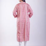 Pink A Line Kurta with Embroidered Work - Anvi Couture