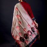 Maroon Printed Art Silk Straight Suit Set - Anvi Couture