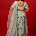 Intricately Embroidered Light Blue Lehenga for Weddings and Festive Occasions