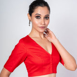 Finest Fit with Our Premium Cotton Silk Blouse - Stylish & Comfortable | Anvi Couture - image 3