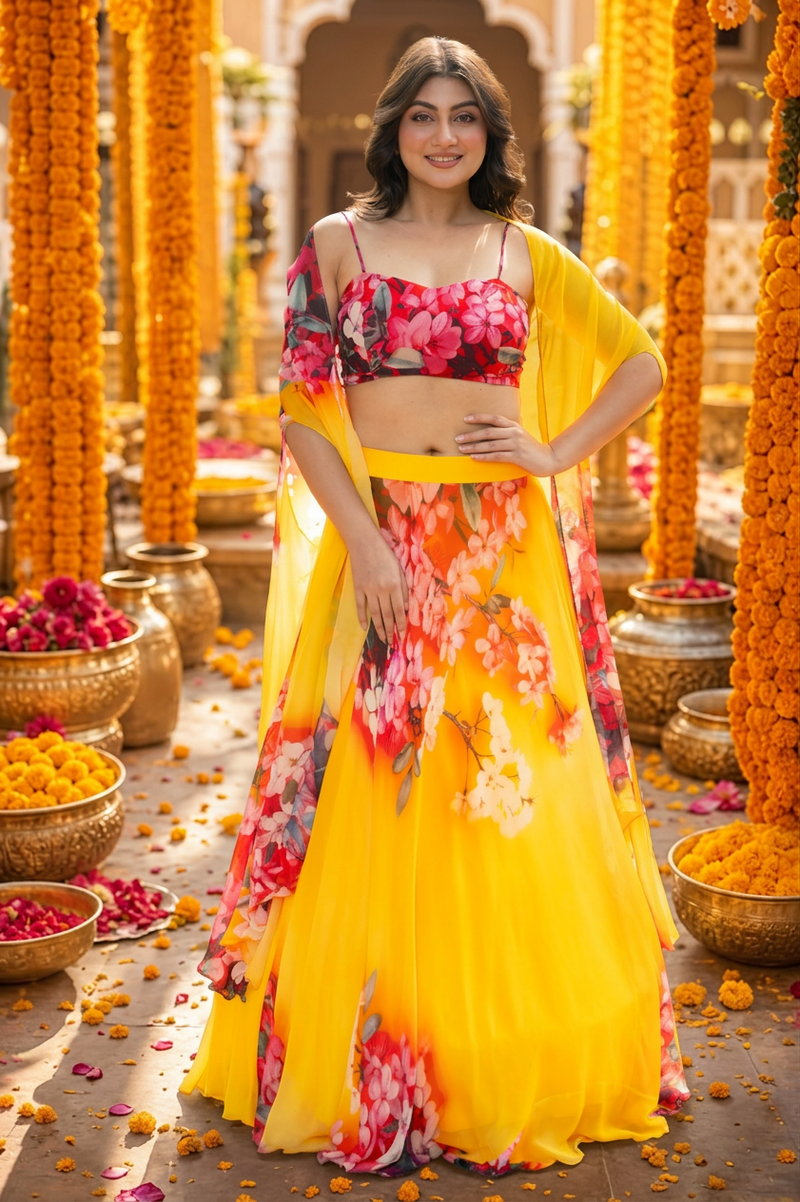 Haldi lehenga