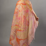Gray Digital Printed Cotton Silk Saree - Anvi Couture