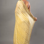 Light Yellow Heavy Embroidery Satin Silk Saree - Anvi Couture - Image 4