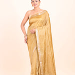 Mustard Yellow Pure Silk Saree full