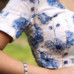 Pure White Blossom Hand - Embroidered Lehenga - Anvi Couture