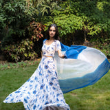 Pure White Blossom Hand - Embroidered Lehenga - Anvi Couture