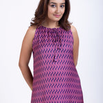 Purple Satin Maxi Gown Dress Close Up