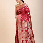 Red Bridal Wedding Banarasi Saree - Anvi Couture