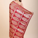 Red Bridal Wedding Banarasi Saree - Anvi Couture