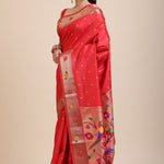 Red Paithani Silk Saree Front

