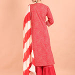 Red Sharara Suit Set - Anvi Couture