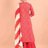 Red Sharara Suit Set - Anvi Couture