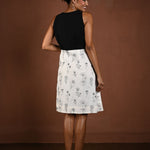 Floral Knee - length Cotton Dress - Anvi Couture