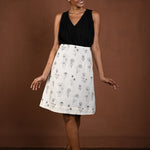 Floral Knee - length Cotton Dress - Anvi Couture