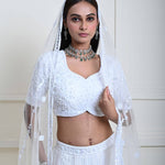 Elegant Ivory White Lehenga Set | Wedding Attire