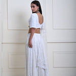 Dreamy Ivory White Lehenga | Pearl Embroidered