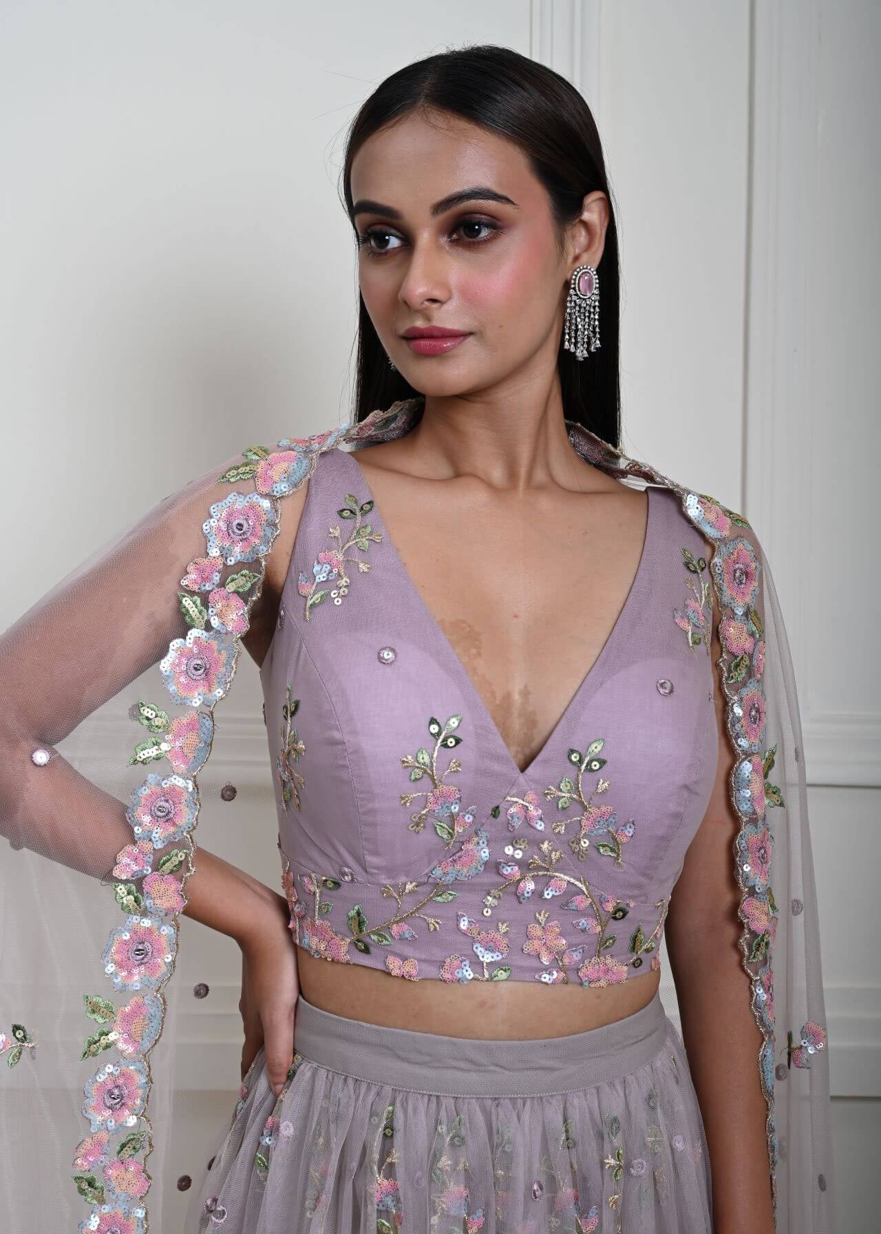 Elegant Mauve Lehenga Set | Perfect for Weddings