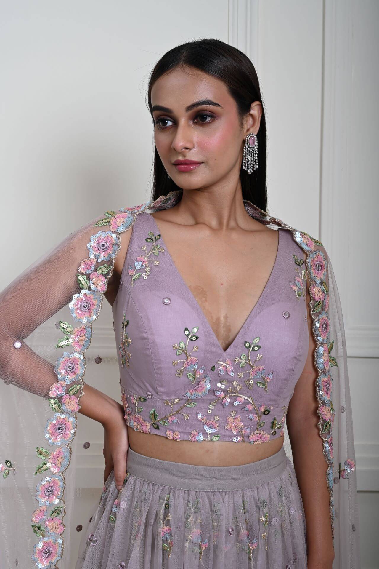 Elegant Mauve Lehenga Set | Perfect for Weddings