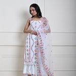 Elegant White Sharara Set | Perfect for Weddings and Parties