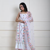 Elegant White Sharara Set | Perfect for Weddings and Parties