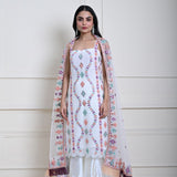 Elegant White Sharara Set | Perfect for Weddings and Parties