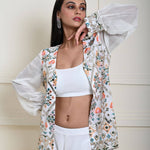 Elegant White Sharara Set | Perfect for Weddings and Parties| Indian Wedding Receptions| Indian Contemporary Fashion with Traditional Craftmanship