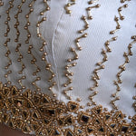 White Silk Blouse with Hand Embroidery