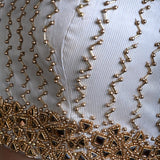 White Silk Blouse with Hand Embroidery