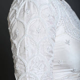 White Bridal Blouse in Hand Embroidered Work - Anvi Couture