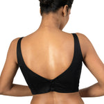 Black Sweetheart necline Blouse With U Back Clouser - image 4
