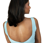 Sky Blue Sleeveless Sweetheart Neckline Saree Blouse - image 4