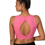 Light Pink Round Neck Line Sleeveless Blouse - image 3