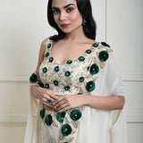 Timeless Ivory Cape Lehenga | Indian Wedding Attire | Closure Look