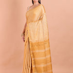Yellow Chanderi Silk Saree - Anvi Couture