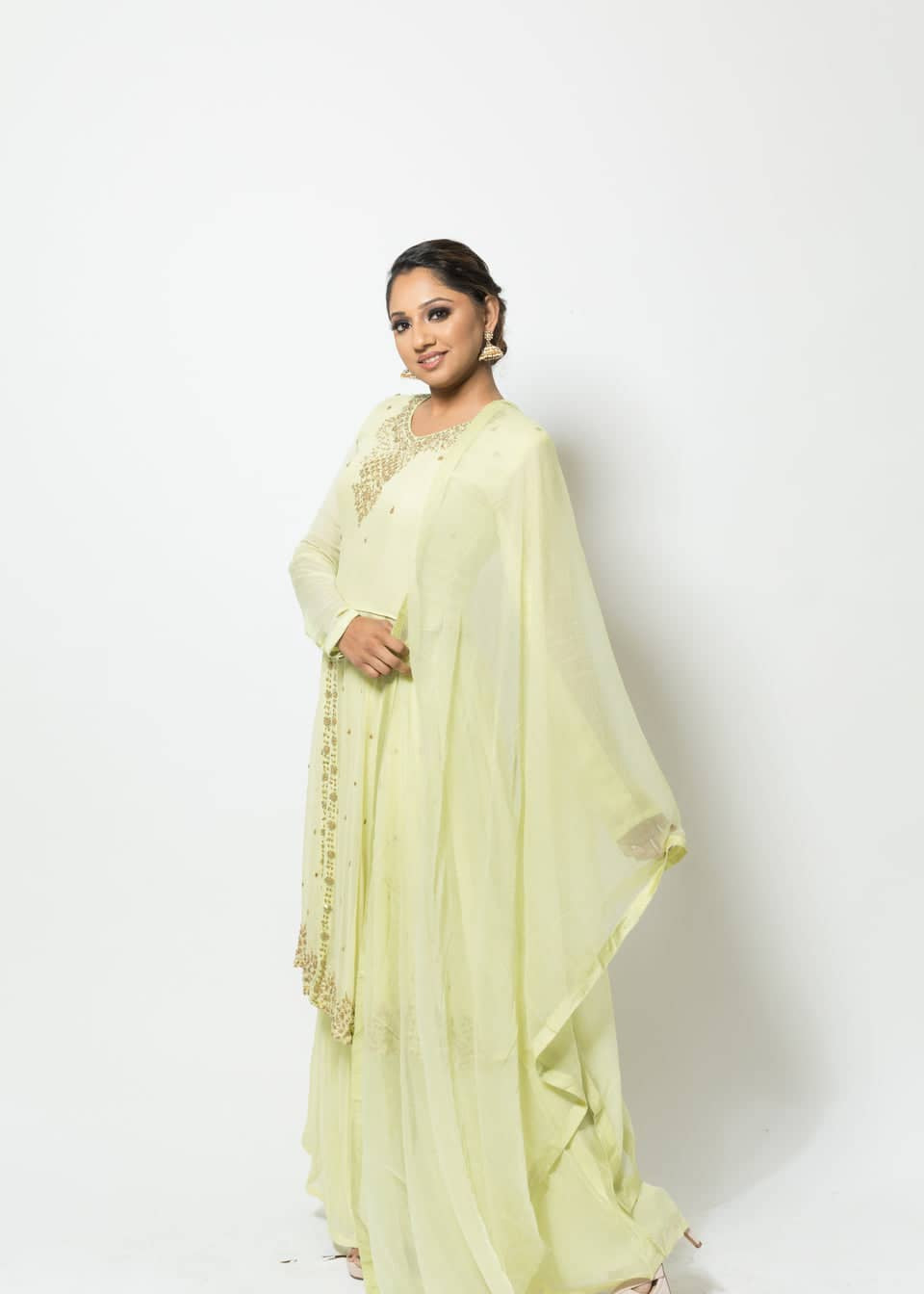 Light Green Sharara Set
